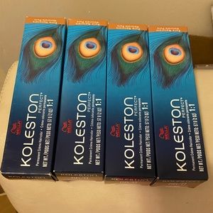 4 box wella koleston permanente crème hair color